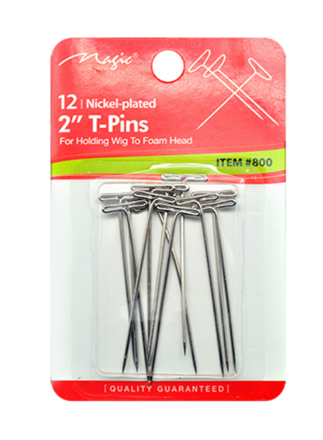 MAGIC COLLECTION WIG T-PIN 2.5" (12CT)