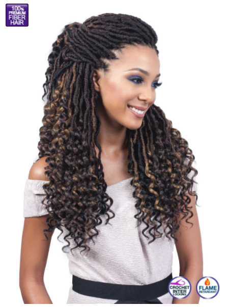 B0BBIBOSS - NU LOCS CURLY TIPS 20" CROCHET BRAIDING HAIR