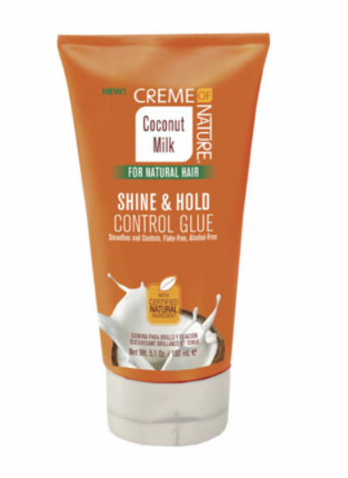 CREME OF NATURE COCONUT MILK SHINE & HOLD CONTROL GLUE 5.1 OZ