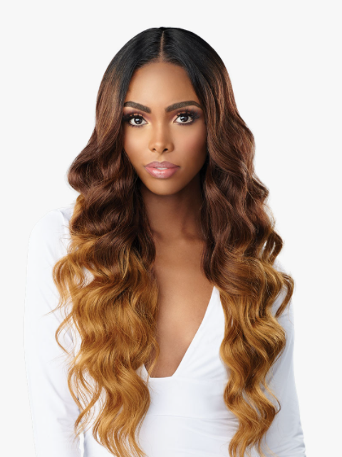 SENSATIONNEL - BUTTA LACE HUMAN HAIR BLEND OCEAN WAVE 30" LACE WIG
