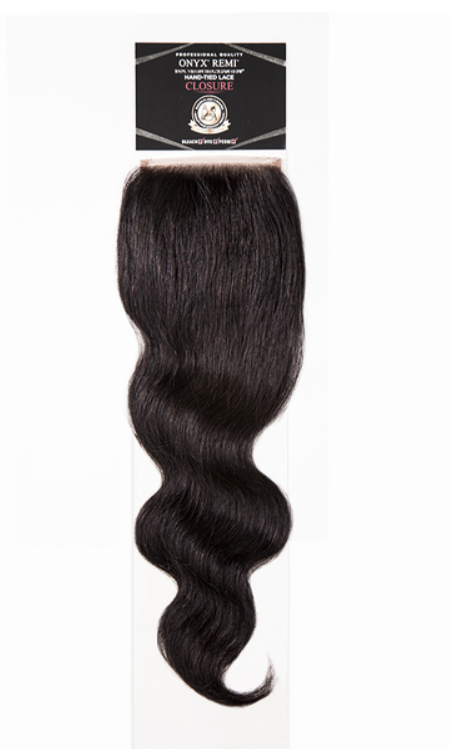 FASHION WORLD - ONYX REMI HAND TIED CLOSURE STRAIGHT 10"