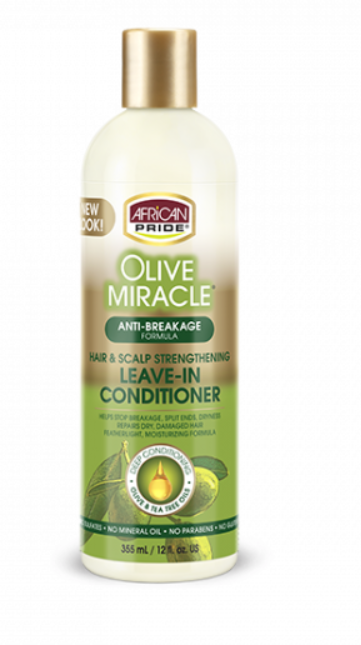 AFRICAN PRIDE OLIVE MIRACLE LEAVE-IN CONDITIONER 12oz.