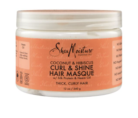 SHEA MOISTURE® COCONUT & HIBISCUS CURL & SHINE HAIR MASQUE (12OZ)