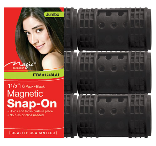 MAGIC COLLECTION - 1 1/2&quot; MAGNETIC SNAP-ON ROLLERS