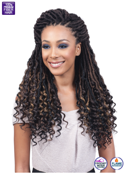 B0BBIBOSS - NU LOCS CURLY TIPS 20" CROCHET BRAIDING HAIR