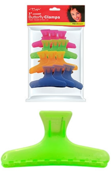 MAGIC COLLECTION 12 PIECES OF CLAMP BUTTERFLY 2"