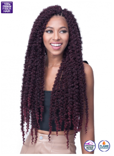 BOBBIBOSS 2X CALIF. BUTTERFLY LOCS CROCHET INTERLOCKING BRAIDING HAIR - 24"