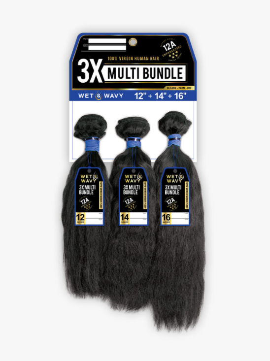 SENSATIONNEL - 12A 3X WET & WAVY DEEP VIRGIN HUMAN HAIR