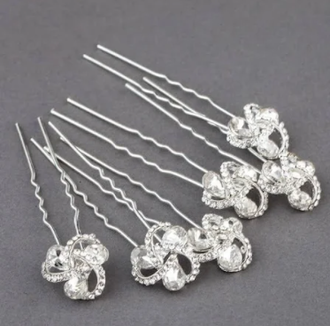 CRYSTAL HAIR DECORATION-EACH PIN