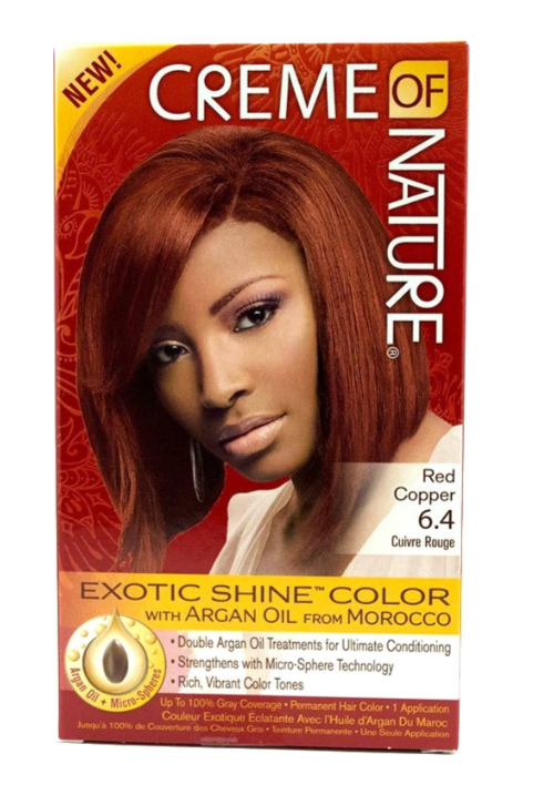 CREME OF NATURE EXOTIC SHINE COLOR PERMANENT HAIR WITH ARGAN OIL