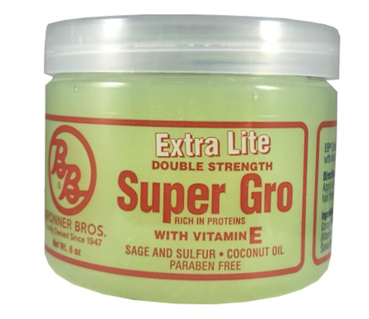 BRONNER BROS. SUPER GRO WITH VITAMIN E - EXTRA LIGHT 6OZ