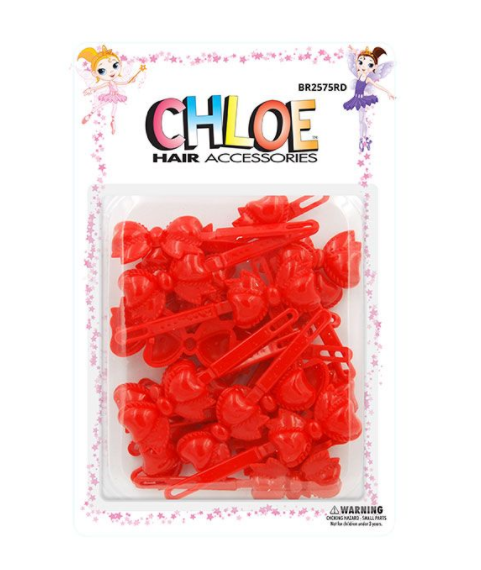 CHLOE BARRETTES RIBBON 24PCS