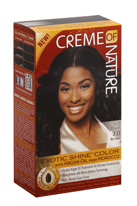 CREME OF NATURE EXOTIC SHINE COLOR PERMANENT HAIR WITH ARGAN OIL