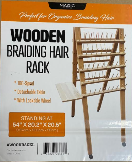 Braiding Hair Rack Standing Hair Braiding Holder with 60 Spools