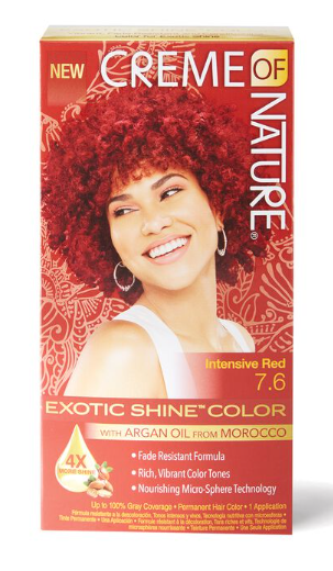 CREME OF NATURE EXOTIC SHINE COLOR PERMANENT HAIR WITH ARGAN OIL