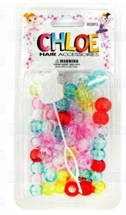 DREAM WORLD BIG ROUND HAIR BEADS -