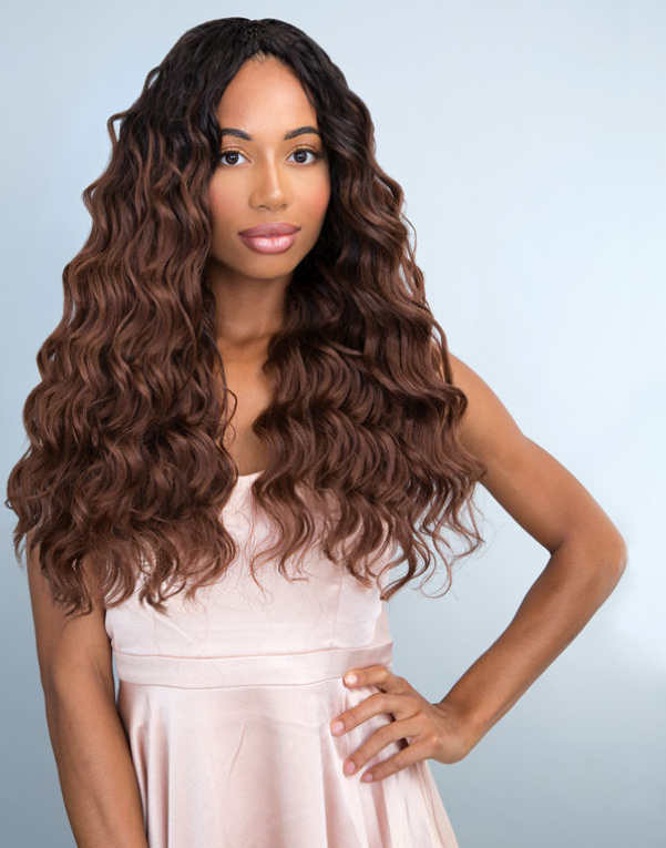 JANET COLLECTION PERUVIAN OCEAN WAVE CROCHET BRAIDING HAIR 18"