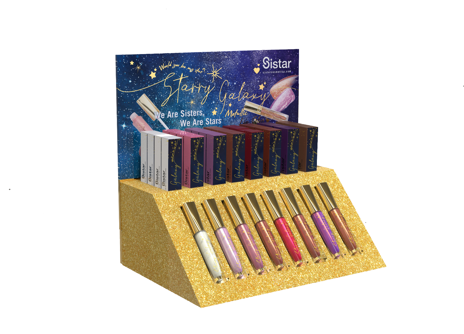 SISTAR COSMETICS - STARRY GALAXY METALLIC LIP GLOSS