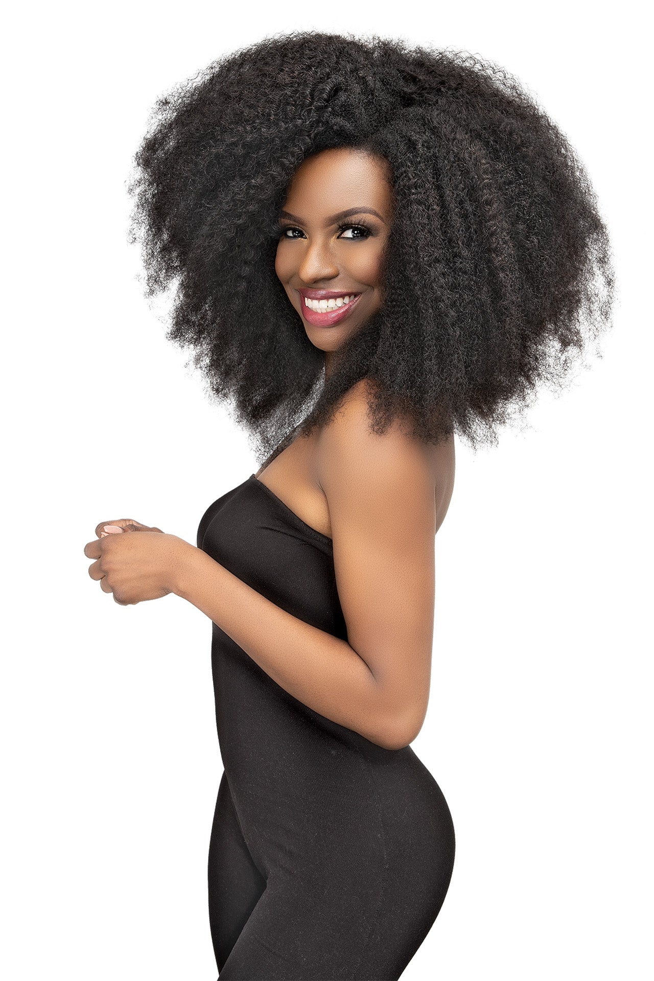JANET COLLECTION - NATURAL ME 4C KINKY CLIP-INS 8PCS