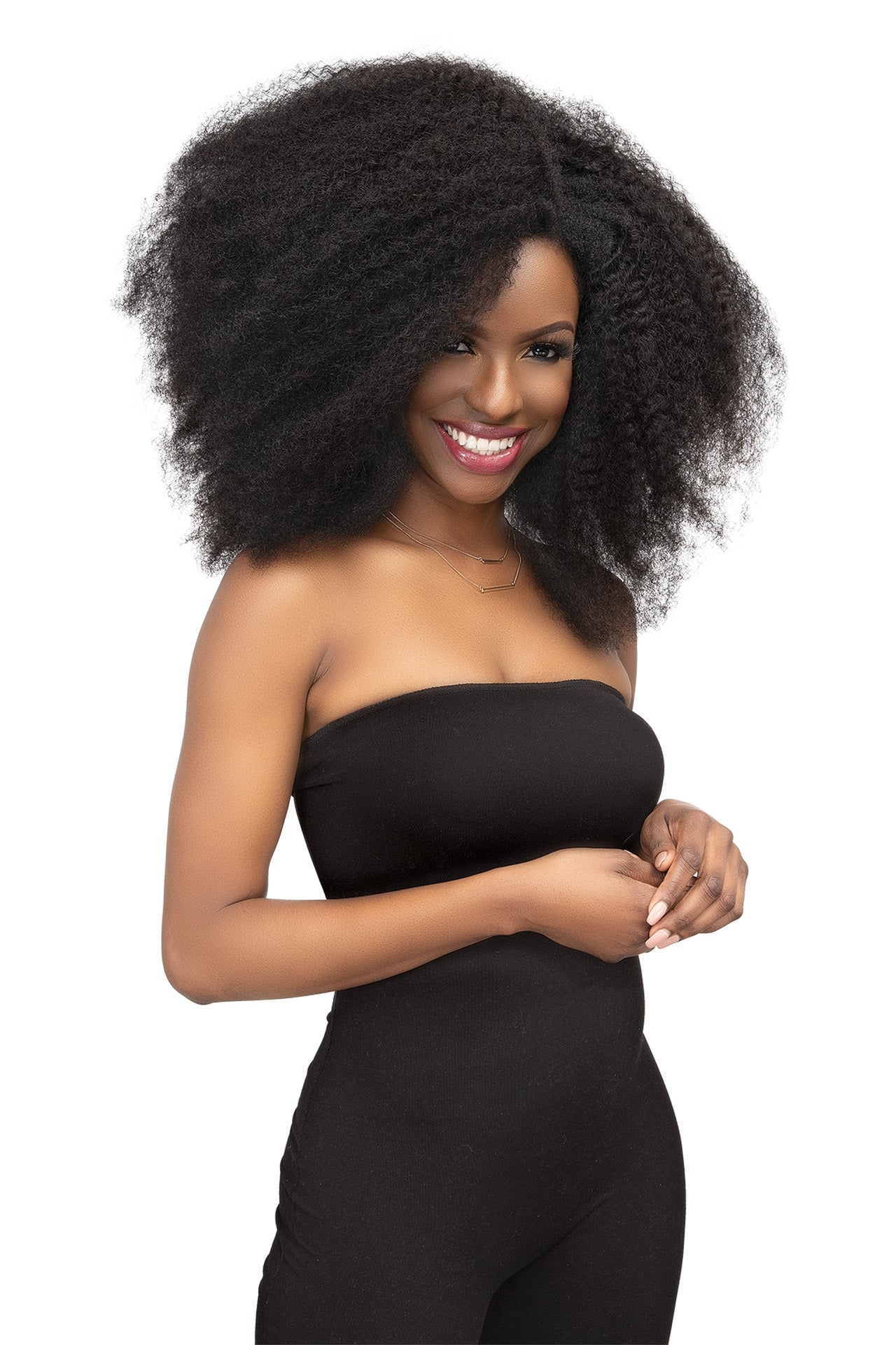 JANET COLLECTION - NATURAL ME 4C KINKY CLIP-INS 8PCS