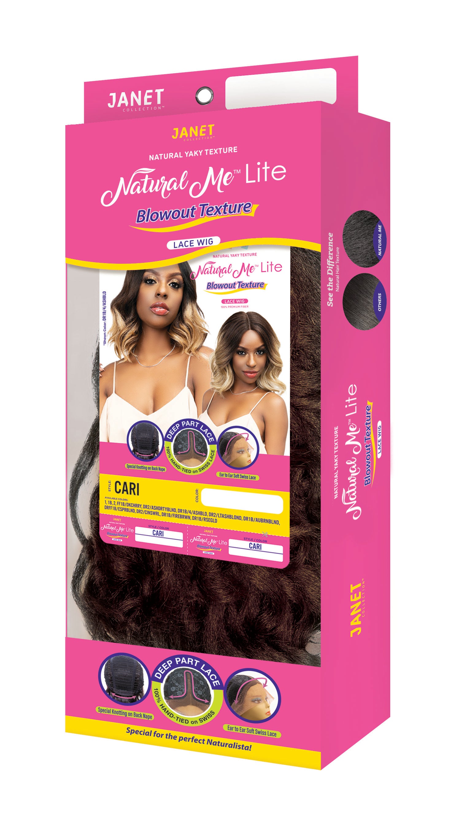 JANET COLLECTION NATURAL ME LACE LITE CARI WIG