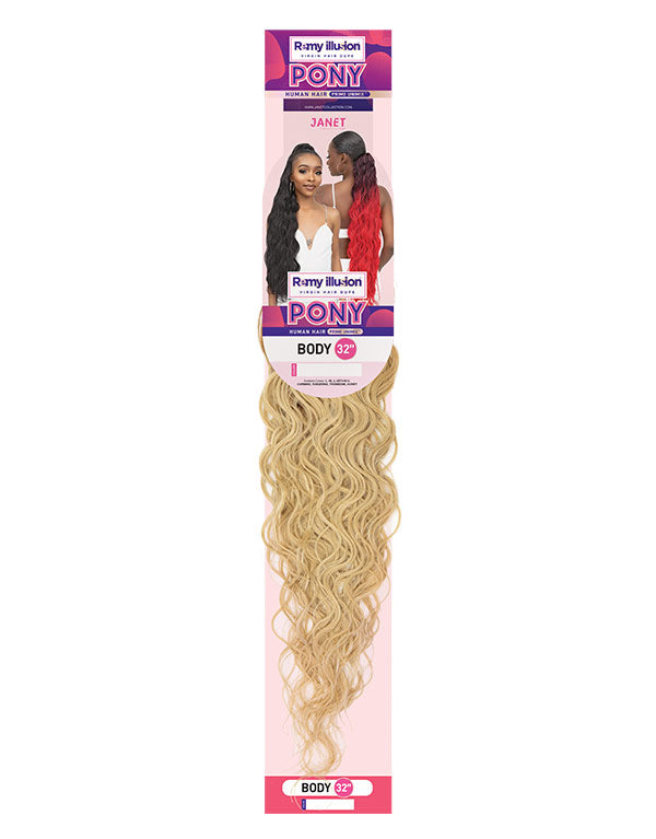 JANET ESSENTIALS - REMY ILLUSION PONY BODY 32″