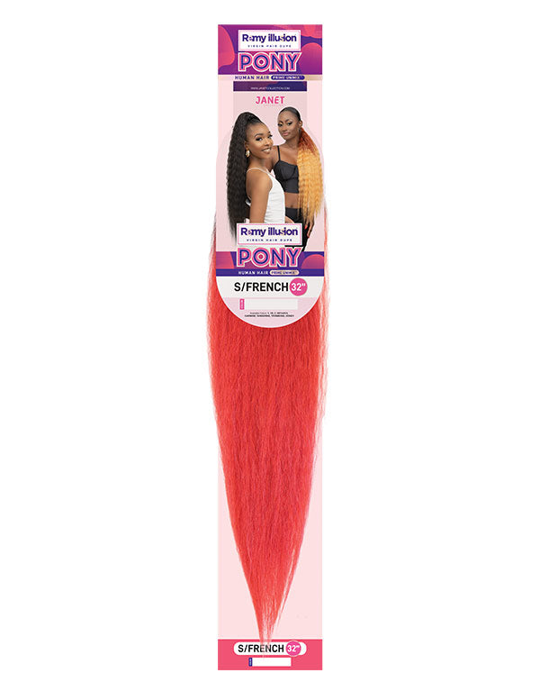 JANET ESSENTIALS - REMY ILLUSION PONYTAIL S/FRENCH 32″
