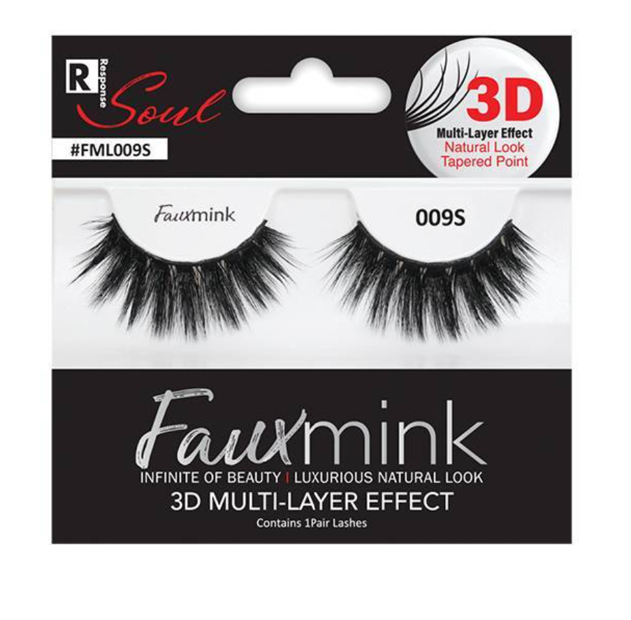 RESPONSE SOUL 3D MULTI LAYER EFFECT FAUX MINK EYELASHES