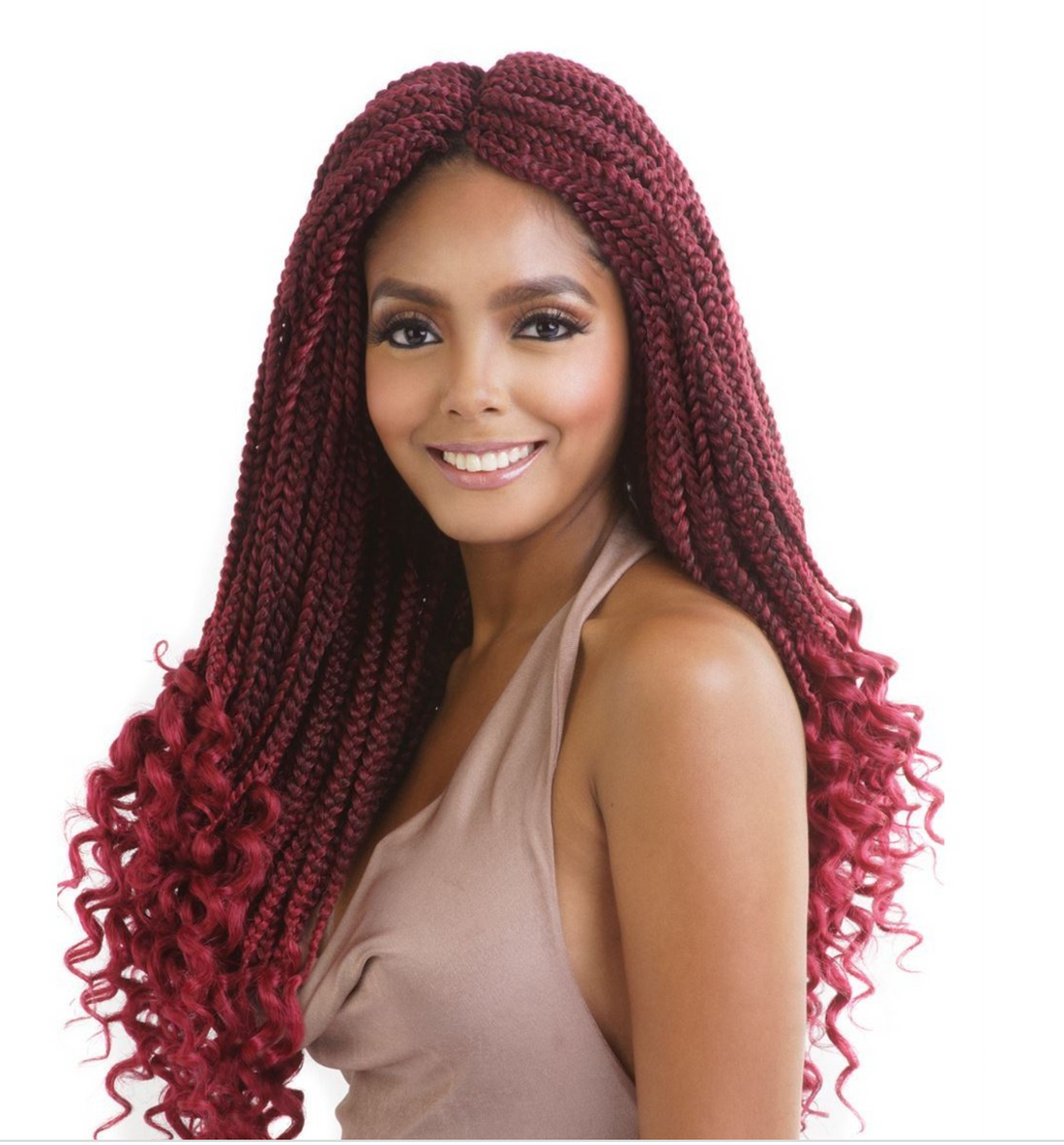 AFRI - TWB101 CURLY ENDS BOX BRAID 18" CROCHET BRAIDING HAIR