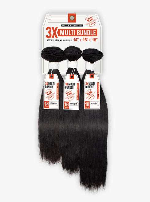 SENSATIONNEL - 10A 3X MULTI BUNDLE (BARE & NATURAL) – STRAIGHT BUNDLED HAIR