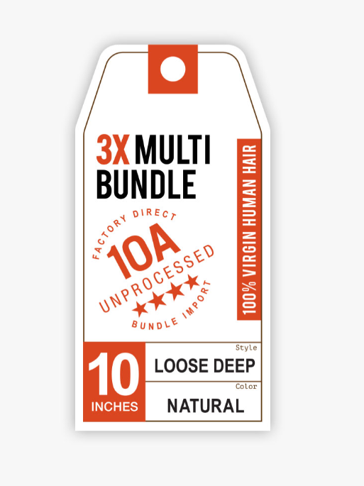 SENSATIONNEL - 10A 3X MULTI BUNDLE (BARE & NATURAL) – LOOSE DEEP BUNDLED HAIR
