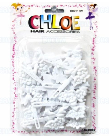 CHLOE BARRETTES RIBBON 24PCS