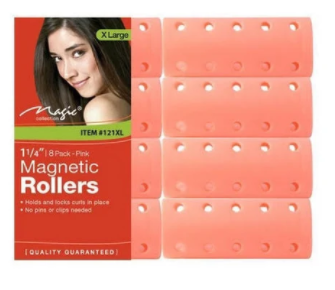 MAGIC COLLECTION MAGNETIC 1 1/4" ROLLERS 8 PIECES