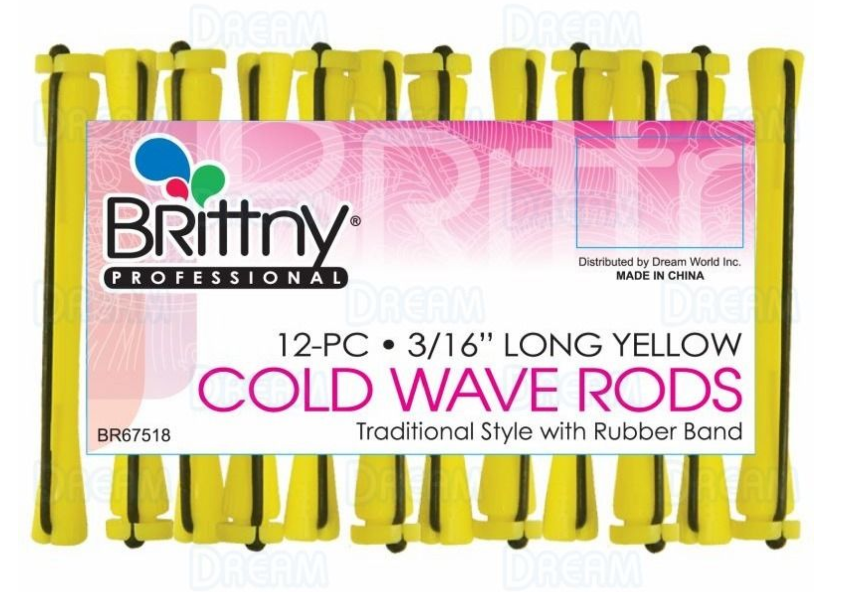 BRITTNY COLD WAVE RODS 3/16" 12 PIECES