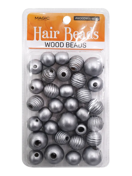 MAGIC COLLECTION WOODEN HAIR BEADS