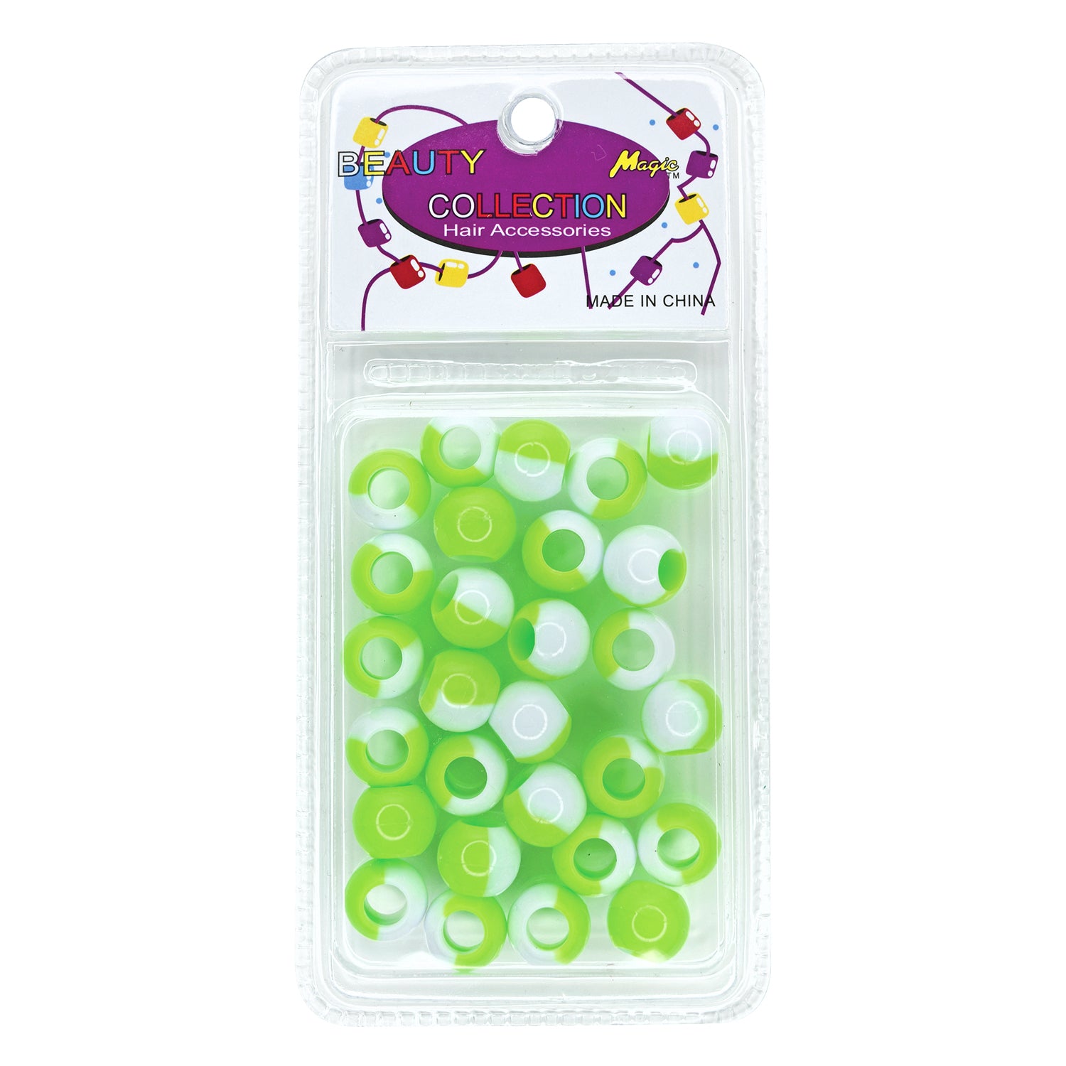 MAGIC COLLECTION - 2 TONE ROUND BEAD - BIG 14mm