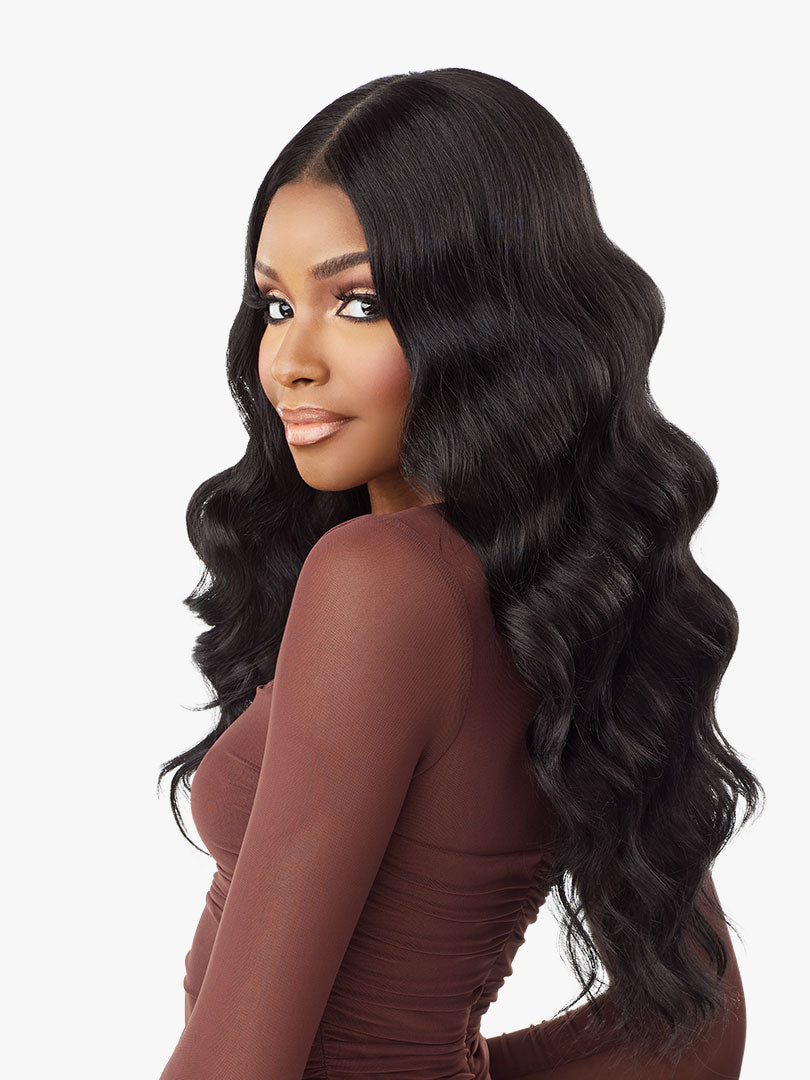 SENSATIONNEL - WHAT LACE? HUMAN HAIR BLEND AZIZA 26″ WIG