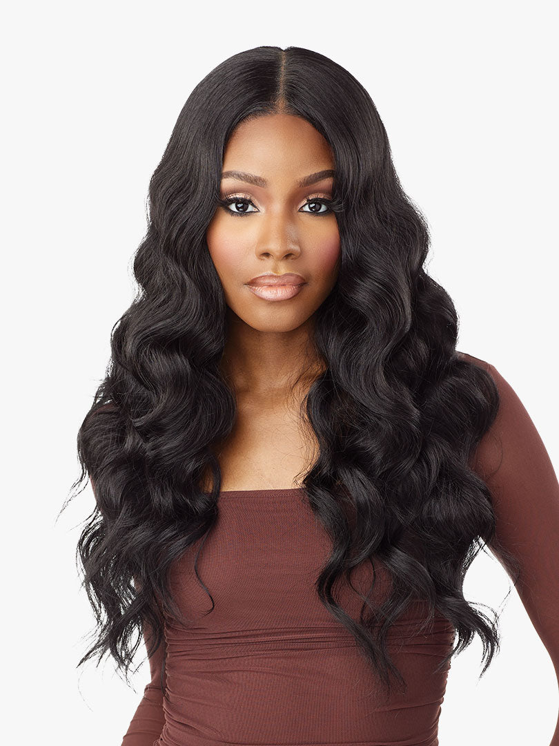 SENSATIONNEL - WHAT LACE? HUMAN HAIR BLEND AZIZA 26″ WIG