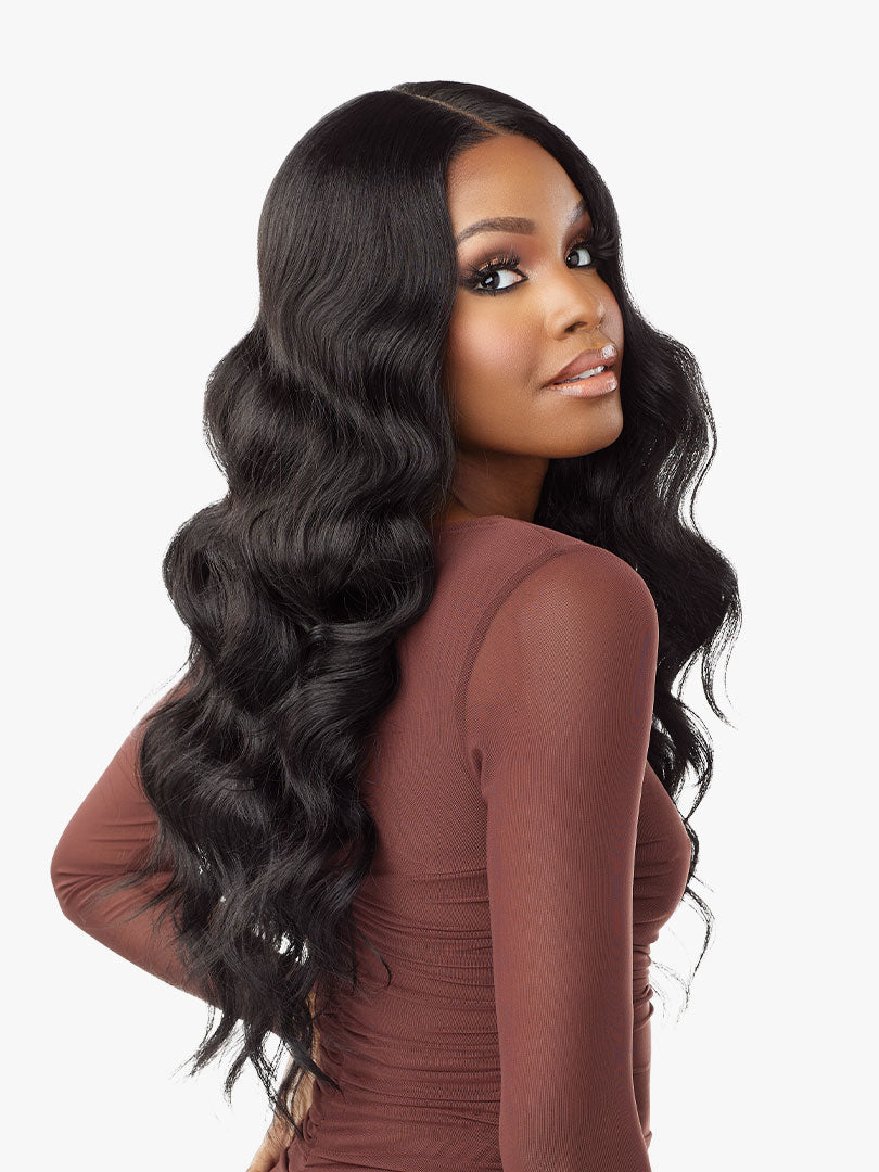 SENSATIONNEL - WHAT LACE? HUMAN HAIR BLEND AZIZA 26″ WIG