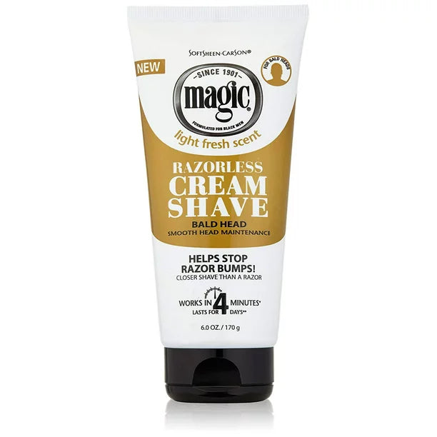 MAGIC RAZORLESS CREAM SHAVE 6OZ