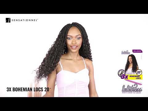 SENSATIONNEL - 3X LULUTRESS BOHEMIAN LOCS 20" CROCHET BRAIDING HAIR