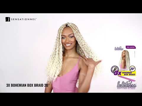 SENSATIONNEL - 3X LULUTRESS BOHEMIAN BOX BRAID 20" CROCHET BRAIDING HAIR