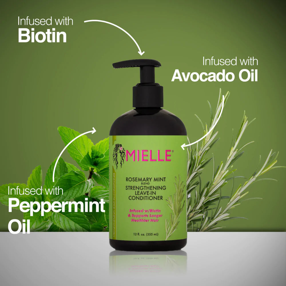 MIELLE ROSEMARY MINT STRENGHTENING LEAVE-IN CONDITIONER 12oz