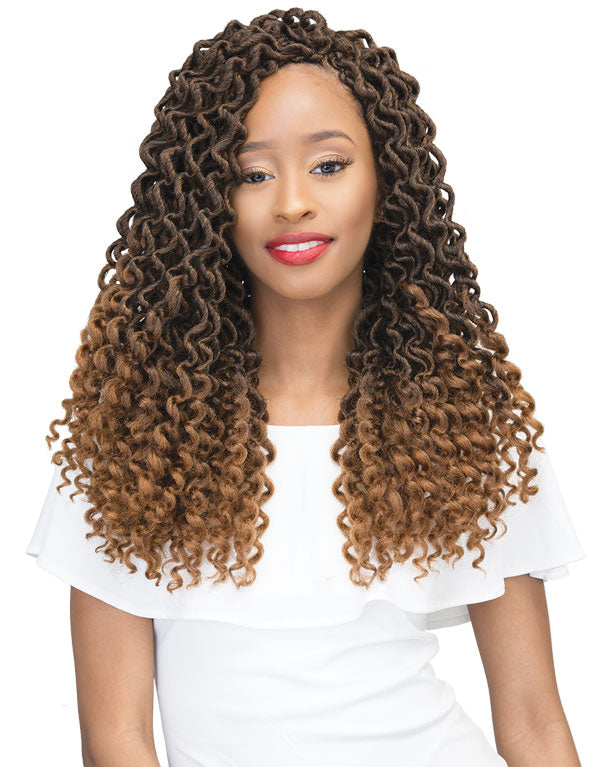 2X MAMBO CURLY BOHEMIAN LOCS 18″ CROCHET BRAIDING HAIR