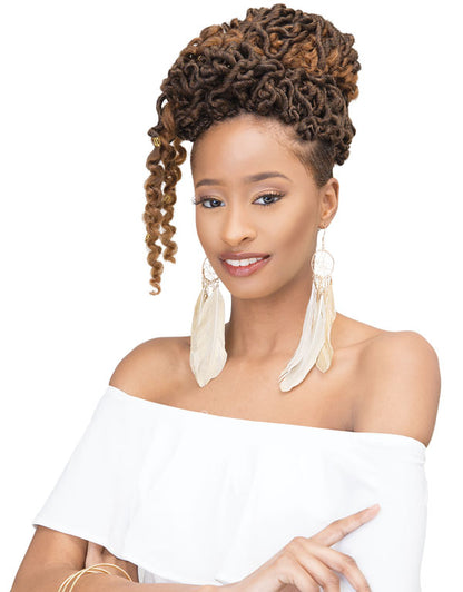 2X MAMBO CURLY BOHEMIAN LOCS 18″ CROCHET BRAIDING HAIR