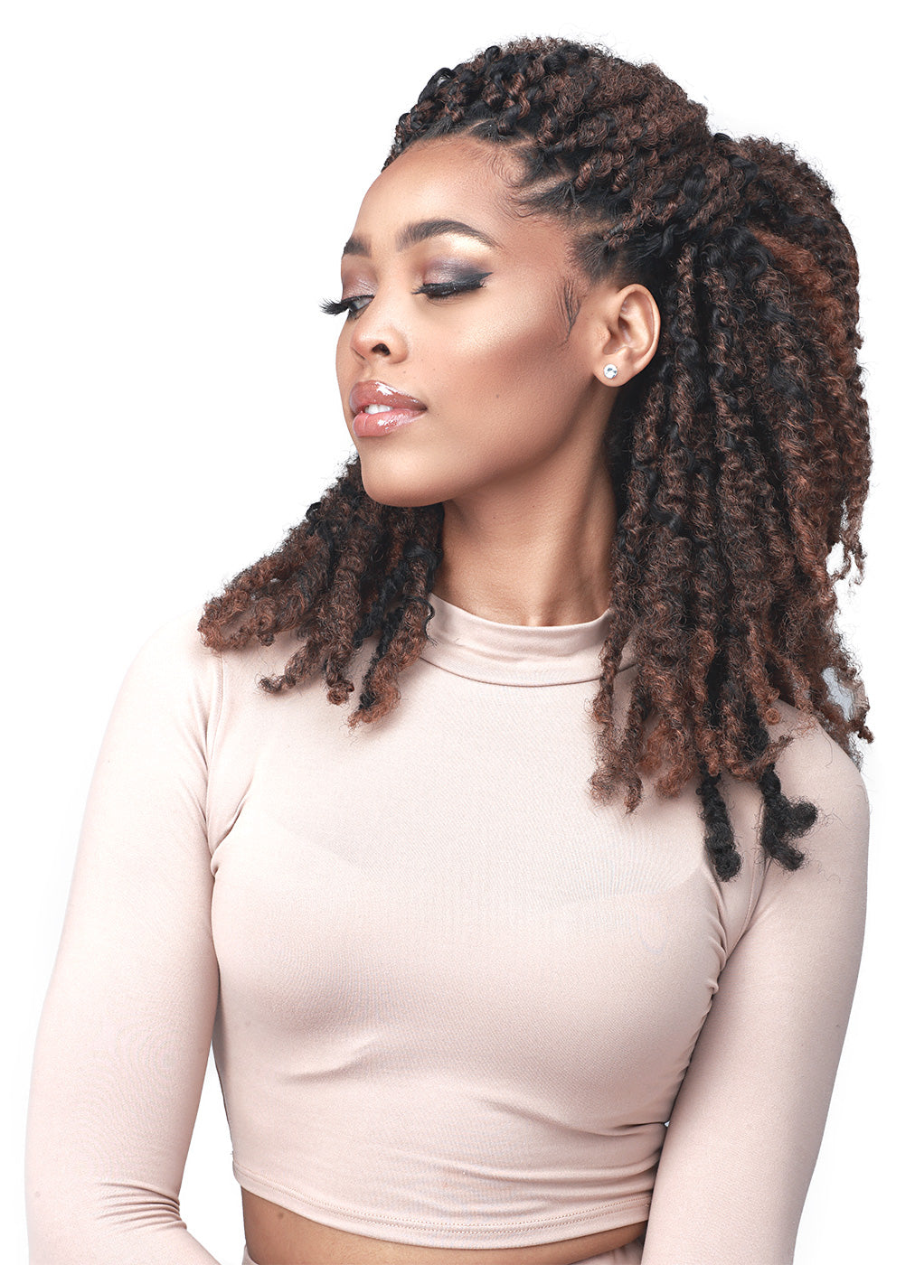 BOBBI BOSS  - 3X LOC &amp; TWIST AFRO TWISTA 18&quot; CROCHET BRAIDING HAIR