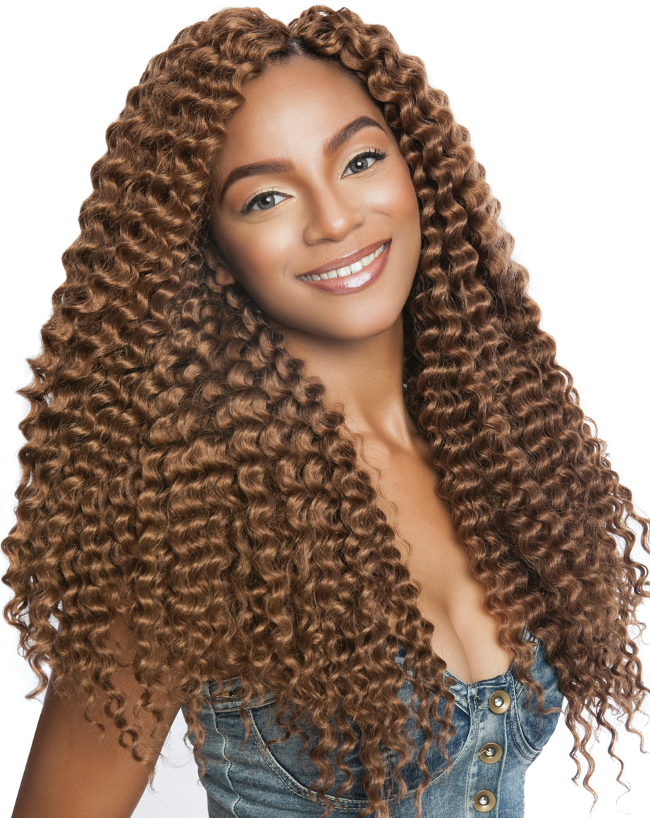 AFRI - CB05 - DOMINICAN DEEP WAVE 18&quot; CROCHET BRAIDING HAIR