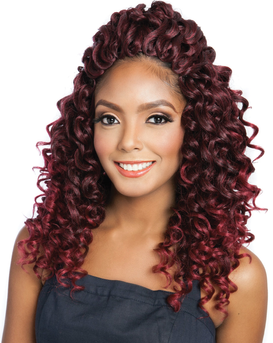 AFRI - CB2X21 - 2X FINGER WAVE 10&quot; CROCHET BRAIDING HAIR