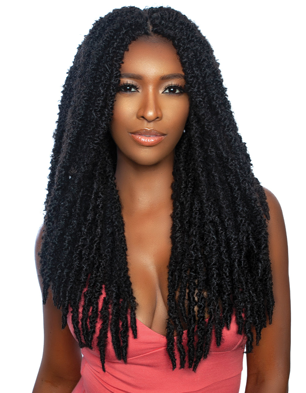 AFRI LOC205 2X BUTTERFLY LOCS 18&quot; CROCHET BRAIDING HAIR