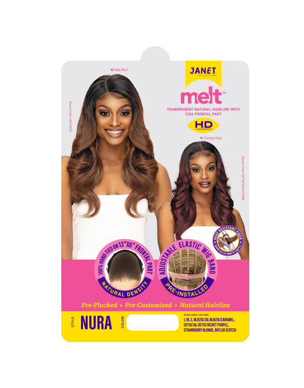 JANET COLLECTION MELT HD 13X6 LACE FRONT NURA WIG